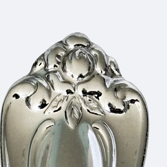 Reed & Barton Roseland Butter Knife Spreader Stainless Steel Rose Flower Korea 7 - Picture 3 of 5